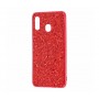 Чехол для Samsung Galaxy A30 Shining Sparkles с блестками красный