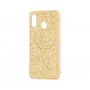 Чехол для Samsung Galaxy A30 Shining Sparkles с блестками Золотистый