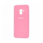 Чехол для Samsung Galaxy A8 2018 Silicone Full Светло-розовый