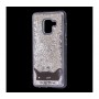 Чехол для Samsung Galaxy A8 2018 блестки вода "Кот"