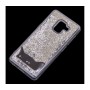 Чехол для Samsung Galaxy A8 2018 блестки вода "Кот"