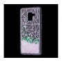 Чехол для Samsung Galaxy A8 2018 блестки вода "Геометрия"