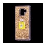 Чехол для Samsung Galaxy A8 2018 блестки вода "Духи"