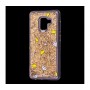 Чехол для Samsung Galaxy A8 2018 блестки вода "Корона"