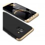 Чехол GKK LikGus 360 для Samsung Galaxy A8 2018 Черно-золотой