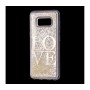 Чехол для Samsung Galaxy S8 блестки вода "Love"