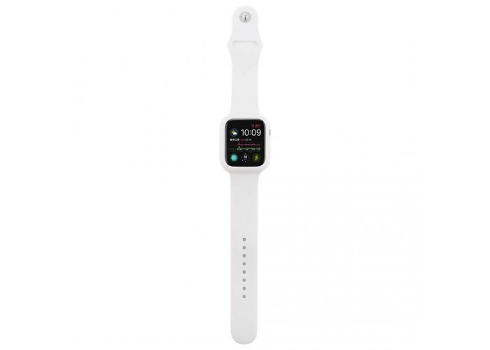 Силиконовый чехол-ремешок для Apple Watch 38/40/42/44мм White