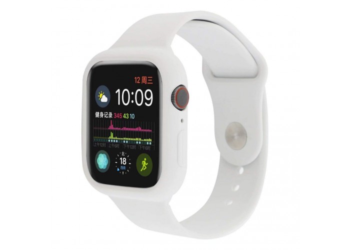 Силиконовый чехол-ремешок для Apple Watch 38/40/42/44мм White
