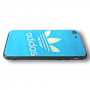 Чехол для iPhone 7/8 Glass "Adidas" Blue