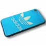 Чехол для iPhone 7/8 Glass "Adidas" Blue