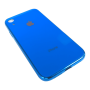 Чехол для iPhone Xr Glass Logo Case Blue ( Синий )