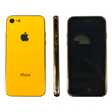 Чехол для iPhone 7/8 Glass Logo Case Yellow (Желтый)