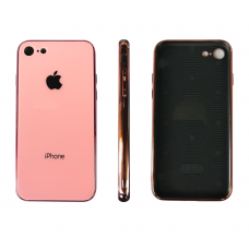 Чехол для iPhone 7/8 Glass Logo Case Pink (Розовый)