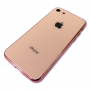 Чехол для iPhone 7/8 Glass Logo Case Rose Gold (Розово-золотой)