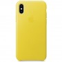 Apple Leather Case Spring Yellow для iPhone XS Max