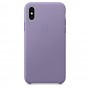 Apple Leather Case Lilac для iPhone Xs Max