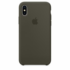 Силиконовый чехол Apple Silicone Case Dark Olive для iPhone XS Max