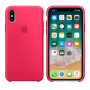 Силиконовый чехол Apple Silicone Case Red Raspberry для iPhone XS Max