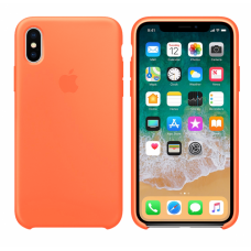 Силиконовый чехол Apple Silicone Case Orange для iPhone XS Max