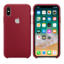 Силиконовый чехол Apple Silicone Case Dark Red для iPhone XS Max
