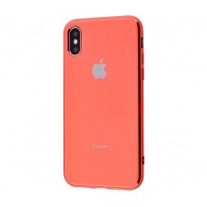 Silicone Logo Case для iPhone X / Xs Розовый