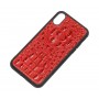Кожаный чехол Genuine Leather Horsman для iPhone X / Xs Красный