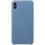 Кожаный чехол Apple Leather Case Cornflower для iPhone X / Xs