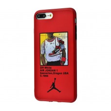 Чехол для iPhone 7 Plus / 8 Plus IMD "Yang Style 28" Off-White & Jordan Red