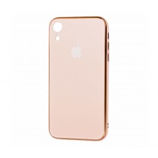 Чехол Apple Glass Case Золотистый для iPhone Xr