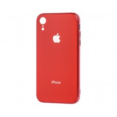 Чехол Apple Glass Case Красный для iPhone Xr