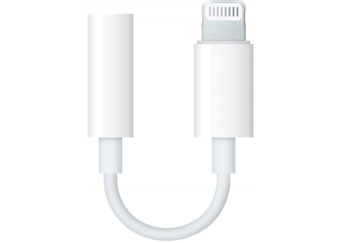 Переходник Apple Mini Jack to Lightning (белый)