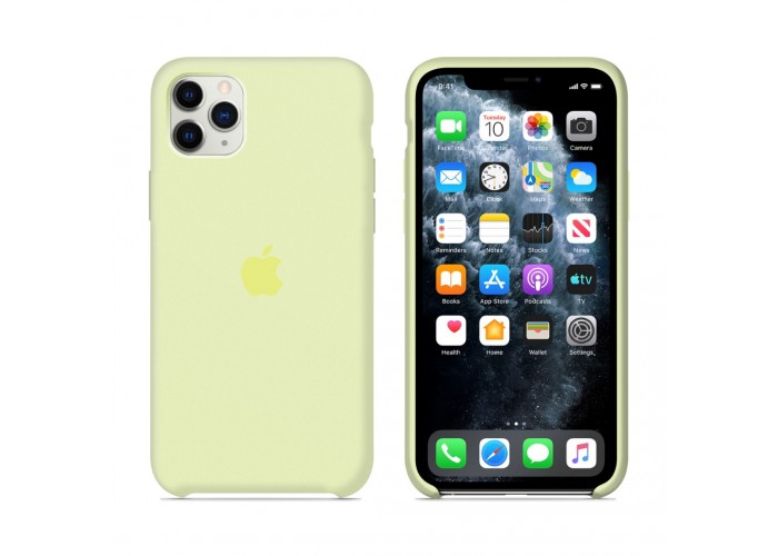 Силиконовый чехол Apple Silicone Case Mellow Yellow для iPhone 11 Pro Max