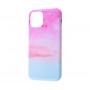 Чехол для iPhone 11 Pro Benzo Mramor Розово-голубой