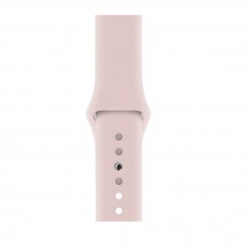 Силиконовый ремешок для Apple Watch 38/40/42/44мм Pink Sand (копия)