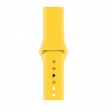 Силиконовый ремешок для Apple Watch 38/40/42/44мм Canary Yellow (копия)