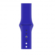 Силиконовый ремешок для Apple Watch 38/40/42/44мм Ultra Blue (копия)