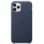 Кожаный чехол Apple Leather Case Midnight Blue для iPhone 11 Pro