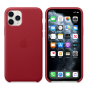 Кожаный чехол Apple Leather Case Red для iPhone 11 Pro