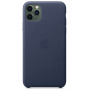 Кожаный чехол Apple Leather Case Midnight Blue для iPhone 11 Pro Max