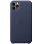 Кожаный чехол Apple Leather Case Midnight Blue для iPhone 11 Pro Max