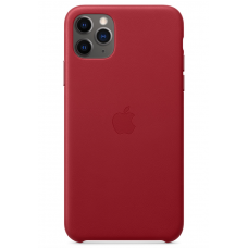 Кожаный чехол Apple Leather Case Red для iPhone 11 Pro Max