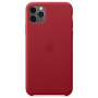 Кожаный чехол Apple Leather Case Red для iPhone 11 Pro Max