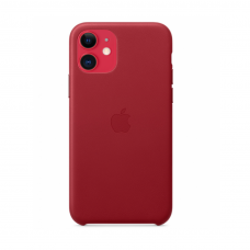 Кожаный чехол Apple Leather Case Red для iPhone 11
