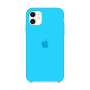 Силиконовый чехол Apple Silicone Case Blue для iPhone 11