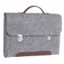 Портфель-сумка Gmakin GS13-13.3 (Macbook Pro 13.3") Серый с металическими застежками