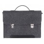 Портфель-сумка Gmakin GS14-13.3 (Macbook Pro 13.3") Черный с металическими застежками