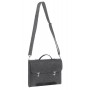 Портфель-сумка Gmakin GS14-13.3 (Macbook Pro 13.3") Черный с металическими застежками