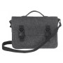 Портфель-сумка Gmakin GS17-13.3 (Macbook Pro 13.3") Черный с пластиковыми застежками