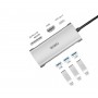Переходник WiWU A731HP Type-C на USB, Type-C, HDMI, Micro-USB Серебристый