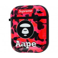 Чехол для AirPods Young Style "Supreme Khaki Red"
